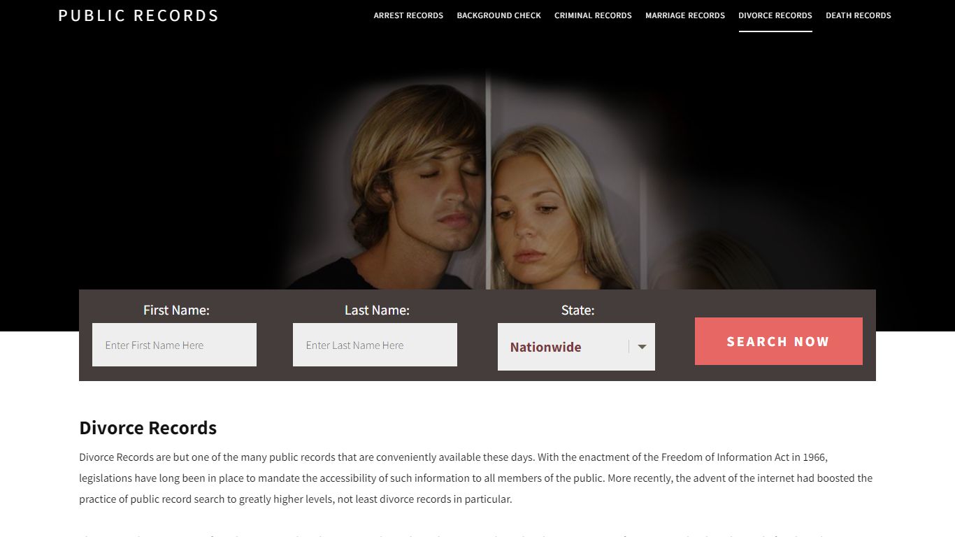 Divorce Records | Enter Name and Search. 14Days Free